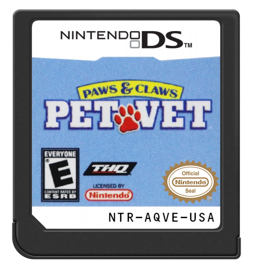 Paws & Claws: Pet Vet – Nintendo DS: Care for sick animals and manage your own growing veterinary clinic with fun, hands-on pet activities cartridge