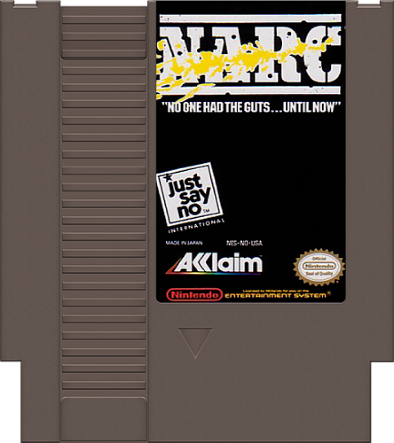 NARC cartridge for Nintendo Entertainment System (NES) retro video game