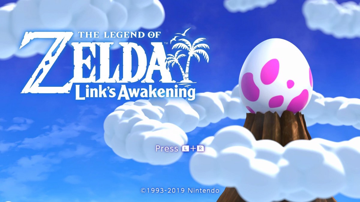 The Legend of Zelda Links Awakening home screen for Nintendo Switch NS video game