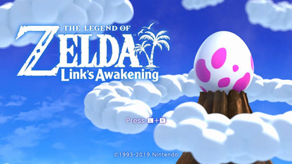 The Legend of Zelda Links Awakening home screen for Nintendo Switch NS video game