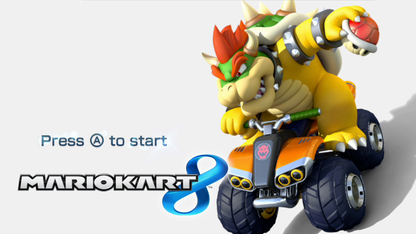Mario Kart 8 title screen for Nintendo Wii U (WiiU) video game