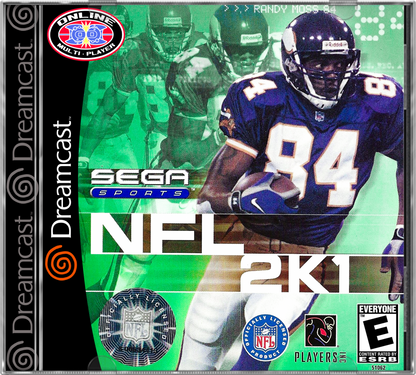 NFL 2K1 cover art for Sega Dreamcast (DC) video game