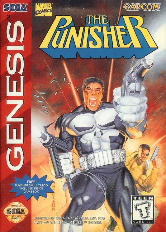 The Punisher cover art for Sega Genesis GEN video game