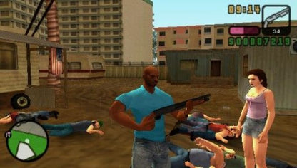 Grand Theft Auto Vice City Stories PSP GTA Vice City Stories PlayStation Portable UMD Rockstar Games open world crime sandbox action adventure Miami 1980s neon city retro handheld video game authentic Sony PSP classic GTA series collectible gaming title gameplay
