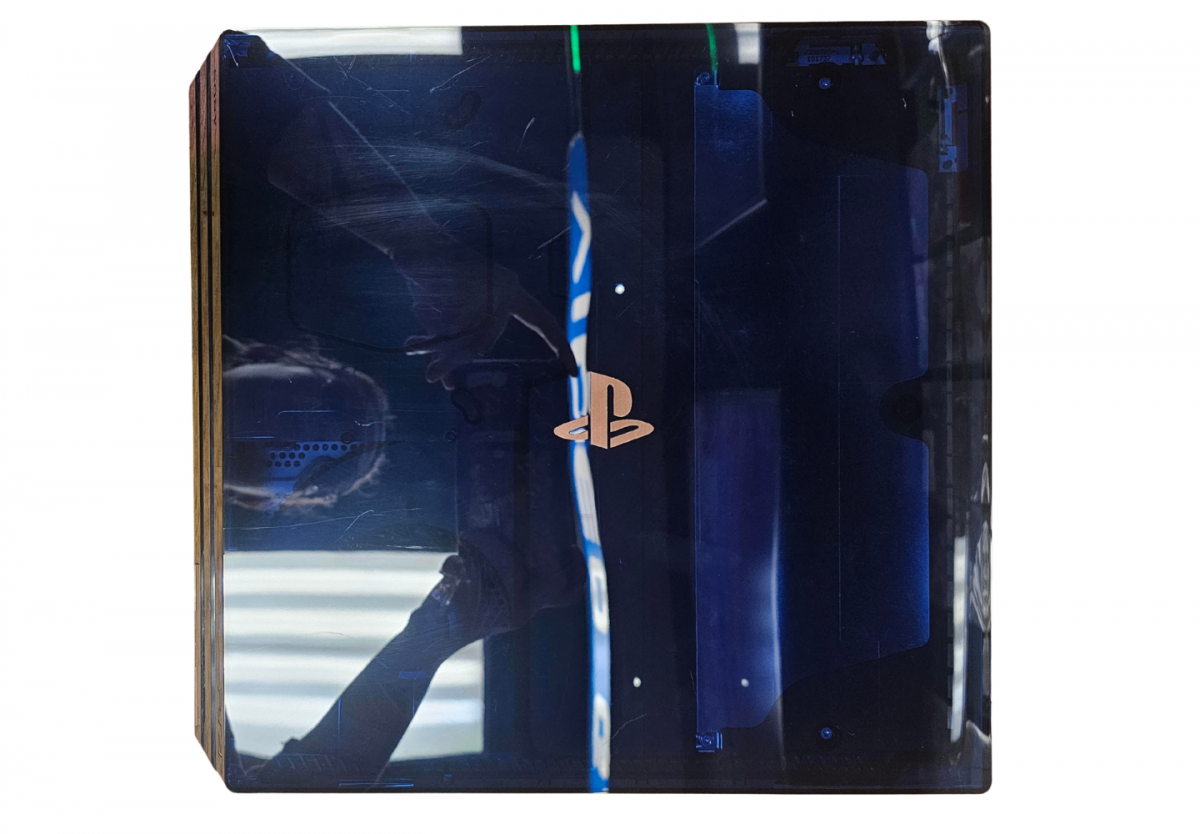 PS4 2TB 500 Million Limited Edition In Box Good Condition PlayStation 4 PS4 gaming console featuring 2TB storage translucent blue limited edition design matching DualShock 4 controller in box presentation powerful home gaming system Sony PlayStation hardware and collectible gaming appeal console top