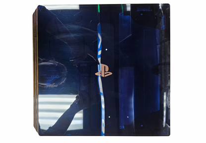 PS4 2TB 500 Million Limited Edition In Box Good Condition PlayStation 4 PS4 gaming console featuring 2TB storage translucent blue limited edition design matching DualShock 4 controller in box presentation powerful home gaming system Sony PlayStation hardware and collectible gaming appeal console top