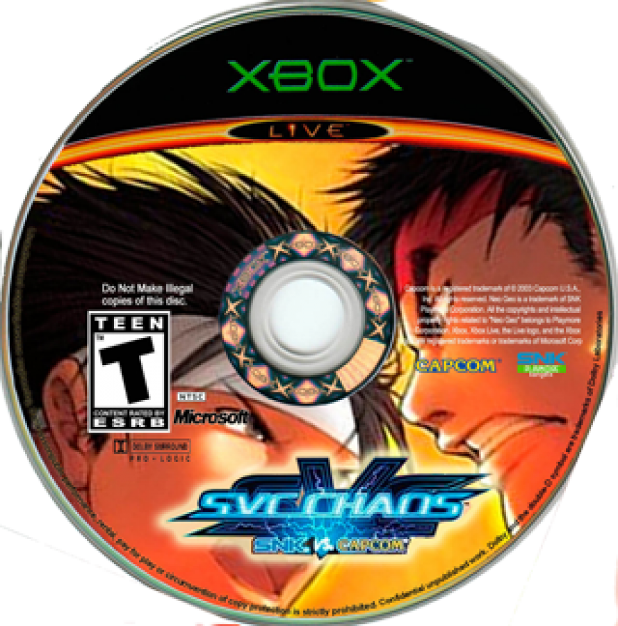 SNK vs. Capcom: SVC Chaos disc for Xbox (XBOX) video game