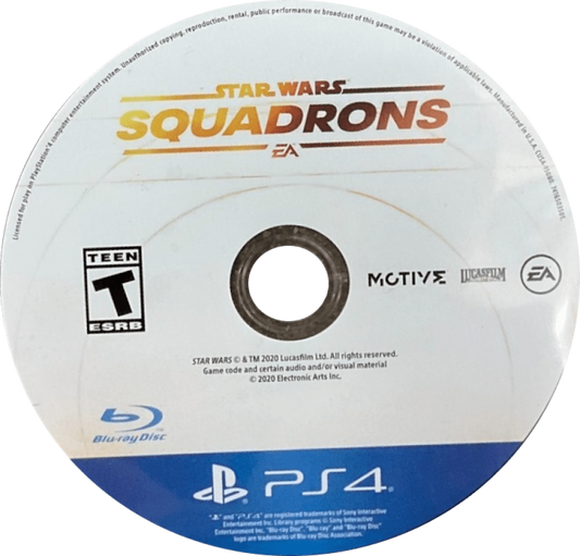 Star Wars: Squadrons – PlayStation 4 (PS4) video game disc, space combat flight simulator