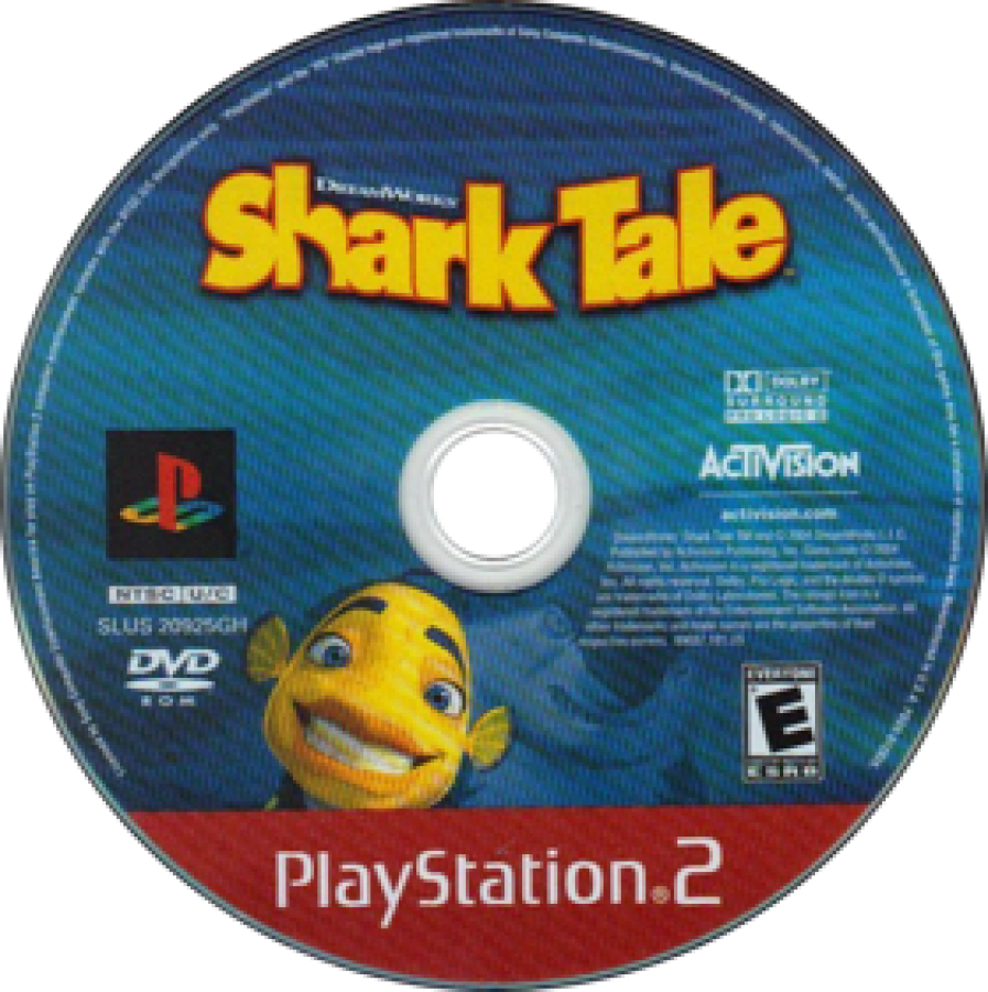 Shark Tale Greatest Hits PlayStation 2 PS2 for action adventure video game fans featuring characters from the Shark Tale movie underwater exploration arcade style gameplay mini games racing challenges platforming action colorful ocean environments and classic DreamWorks animated adventure collectible gaming appeal disc