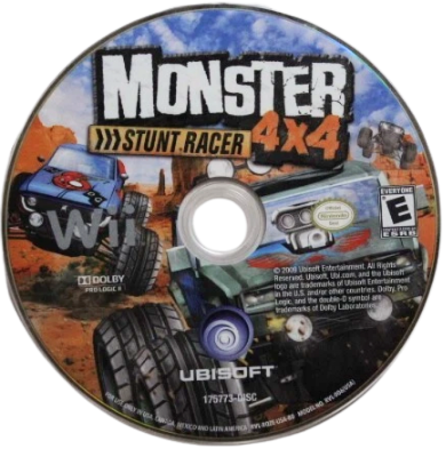 Monster 4x4: Stunt Racer – Nintendo Wii (Wii) off-road stunt racing arcade video game disc