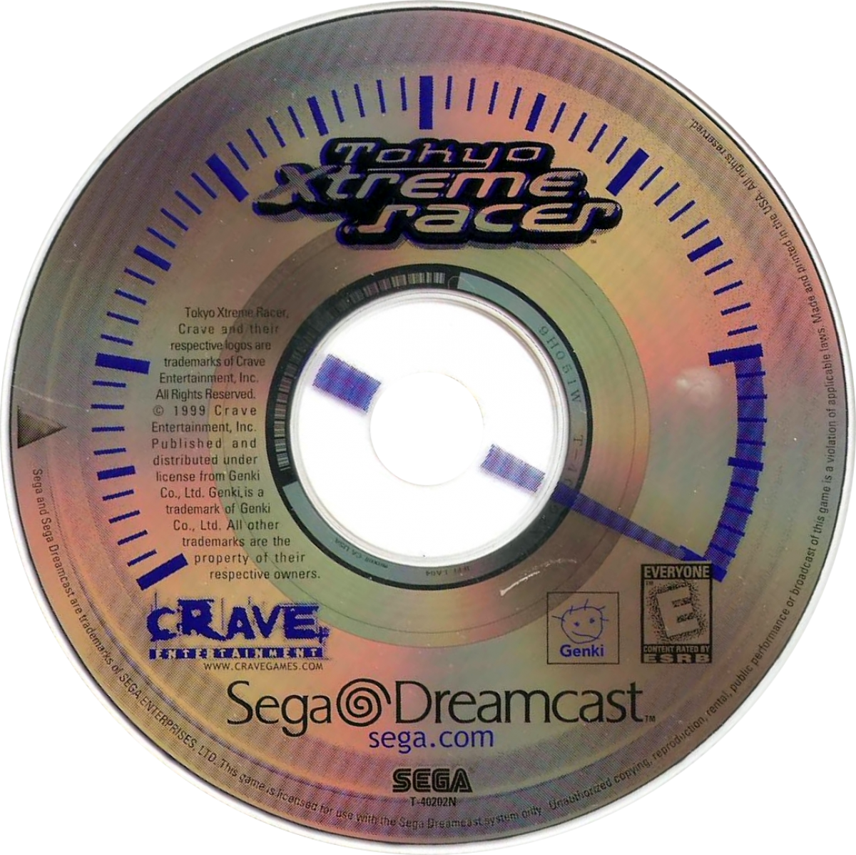 Tokyo Xtreme Racer game for the Sega Dreamcast featuring highway street racing gameplay set in Tokyo with one on one rival battles car tuning progression and nighttime racing against named opponents across expressway routes disc