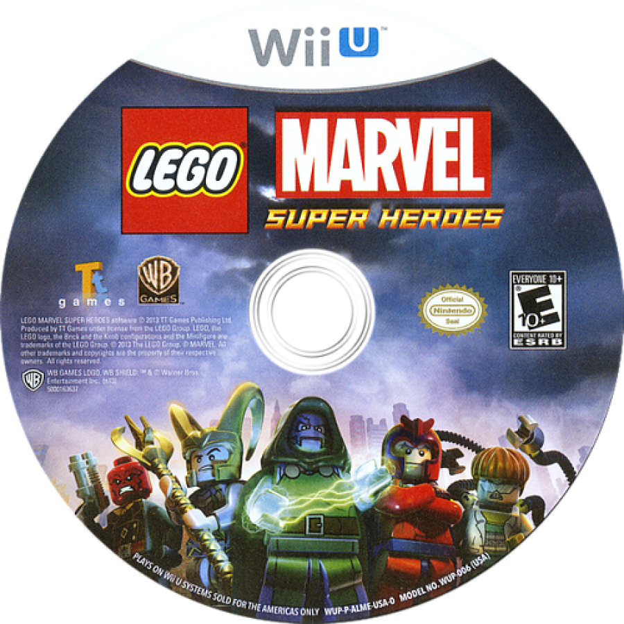LEGO Marvel Super Heroes disc cover art for Nintendo Wii U (WiiU) video game