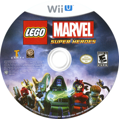 LEGO Marvel Super Heroes disc cover art for Nintendo Wii U (WiiU) video game