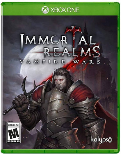 Immortal Realms: Vampire Wars cover art for Xbox One (XONE) dark fantasy strategy video game