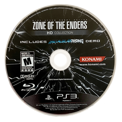 Zone of the Enders [HD Collection] disc for PlayStation 3 (PS3) video game