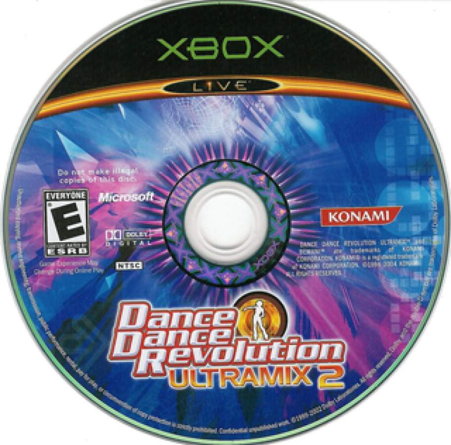 Dance Dance Revolution: Ultramix 2 disc art for Xbox (XBOX) video game