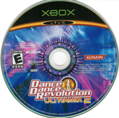 Dance Dance Revolution: Ultramix 2 disc art for Xbox (XBOX) video game