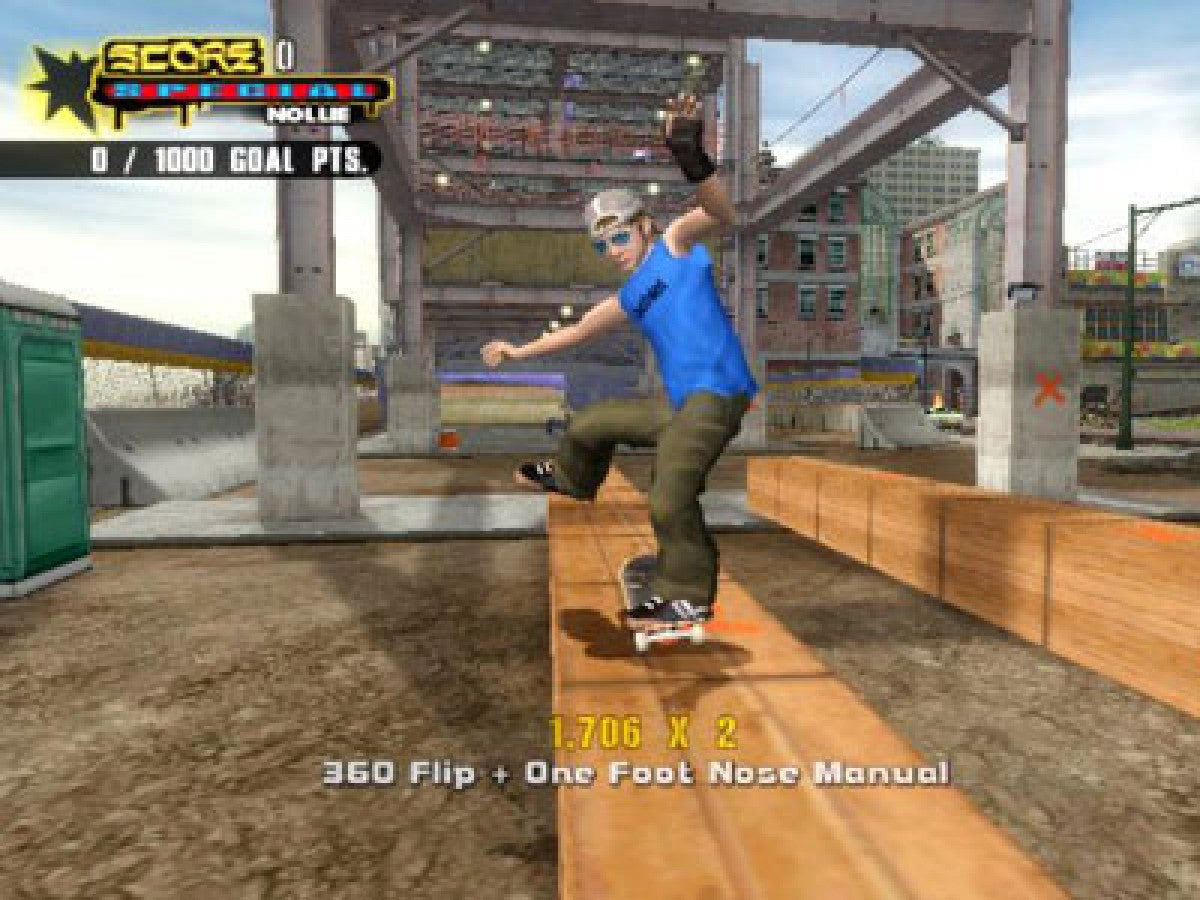 Tony Hawk’s Underground 2 GameCube game featuring arcade skateboarding gameplay, stunt tricks, and Jackass-inspired missions gameplay screenshot