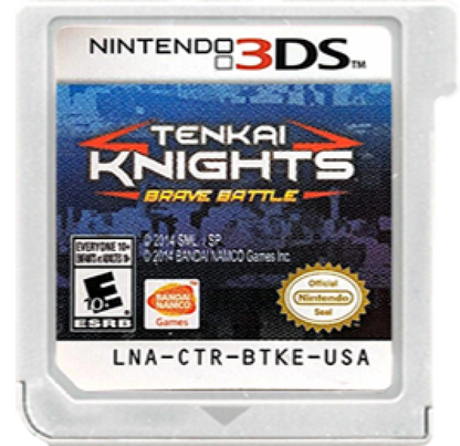 Tenkai Knights: Brave Battle cartridge for Nintendo 3DS (3DS) action fighting video game