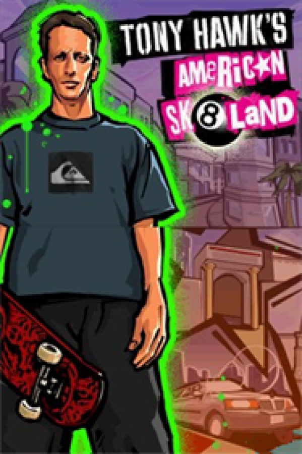 Tony Hawk's American Sk8land title screen for Nintendo DS (DS) video game
