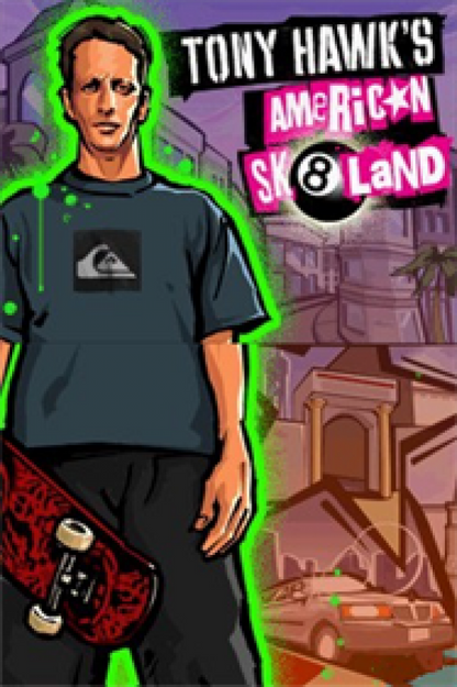 Tony Hawk's American Sk8land title screen for Nintendo DS (DS) video game