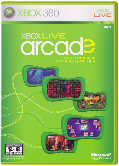 Xbox Live Arcade cover art for Xbox 360 (X360) digital game compilation video game