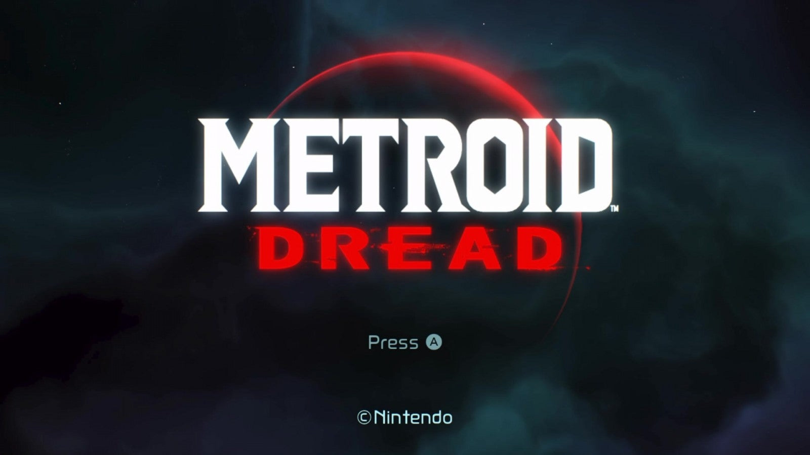 Metroid Dread titlepage for Nintendo Switch (NS) video game