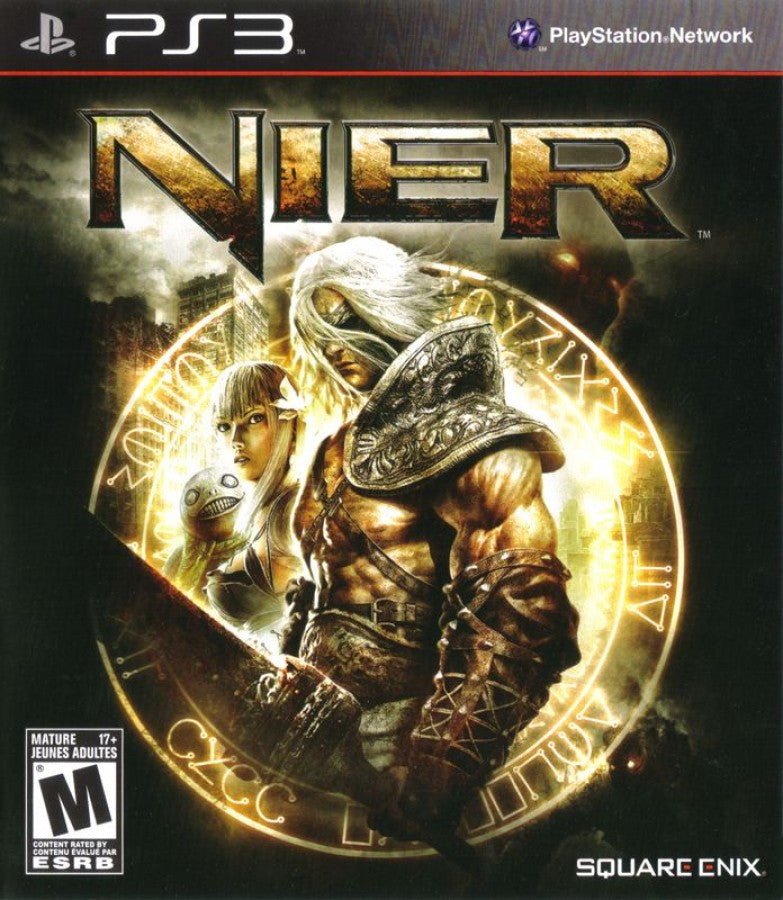Nier retro PlayStation 3 video game Nier action RPG fantasy sci fi adventure emotional storytelling hack and slash combat console title PlayStation 3 release cover art