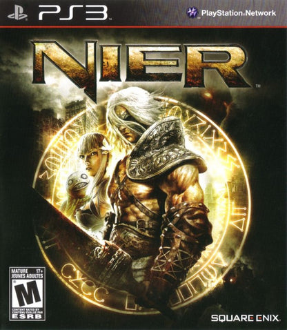 Nier retro PlayStation 3 video game Nier action RPG fantasy sci fi adventure emotional storytelling hack and slash combat console title PlayStation 3 release cover art