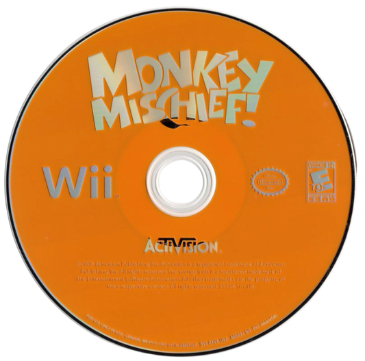 Monkey Mischief Party Time – Nintendo Wii (Wii) party mini-game multiplayer video game disc