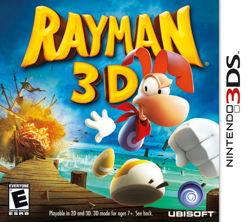 Rayman 3D Nintendo 3DS 3DS for retro video game enthusiasts featuring 3D platforming gameplay colorful worlds adventurous exploration creative abilities challenging enemies puzzle solving classic Rayman action and collectible gaming appeal cover art