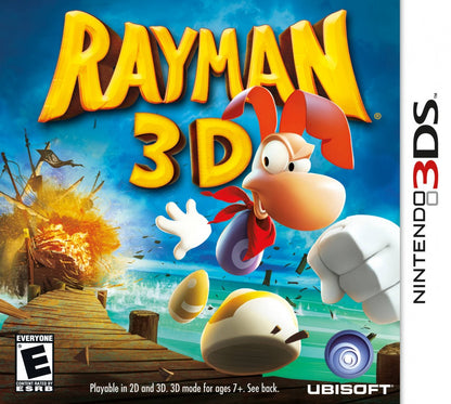 Rayman 3D Nintendo 3DS 3DS for retro video game enthusiasts featuring 3D platforming gameplay colorful worlds adventurous exploration creative abilities challenging enemies puzzle solving classic Rayman action and collectible gaming appeal cover art