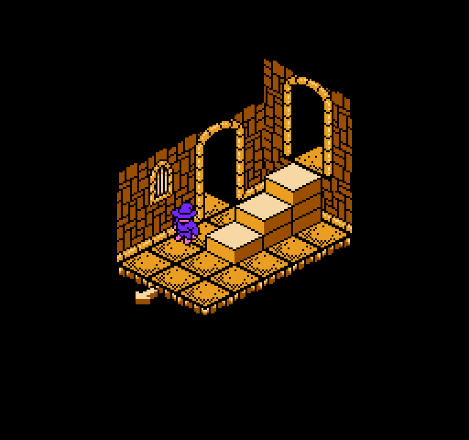 Solstice – Nintendo Entertainment System (NES) In-Game Gameplay Art Cover in HD resolution for this NES Videogame