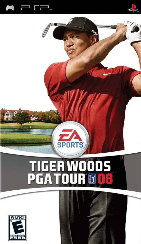 Tiger Woods PGA Tour 08 cover art for PlayStation Portable (PSP) video game