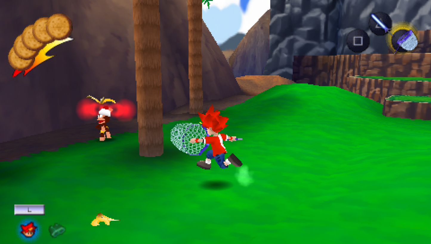Ape Escape: On the Loose – PlayStation Portable (PSP) gameplay for action-platformer video game