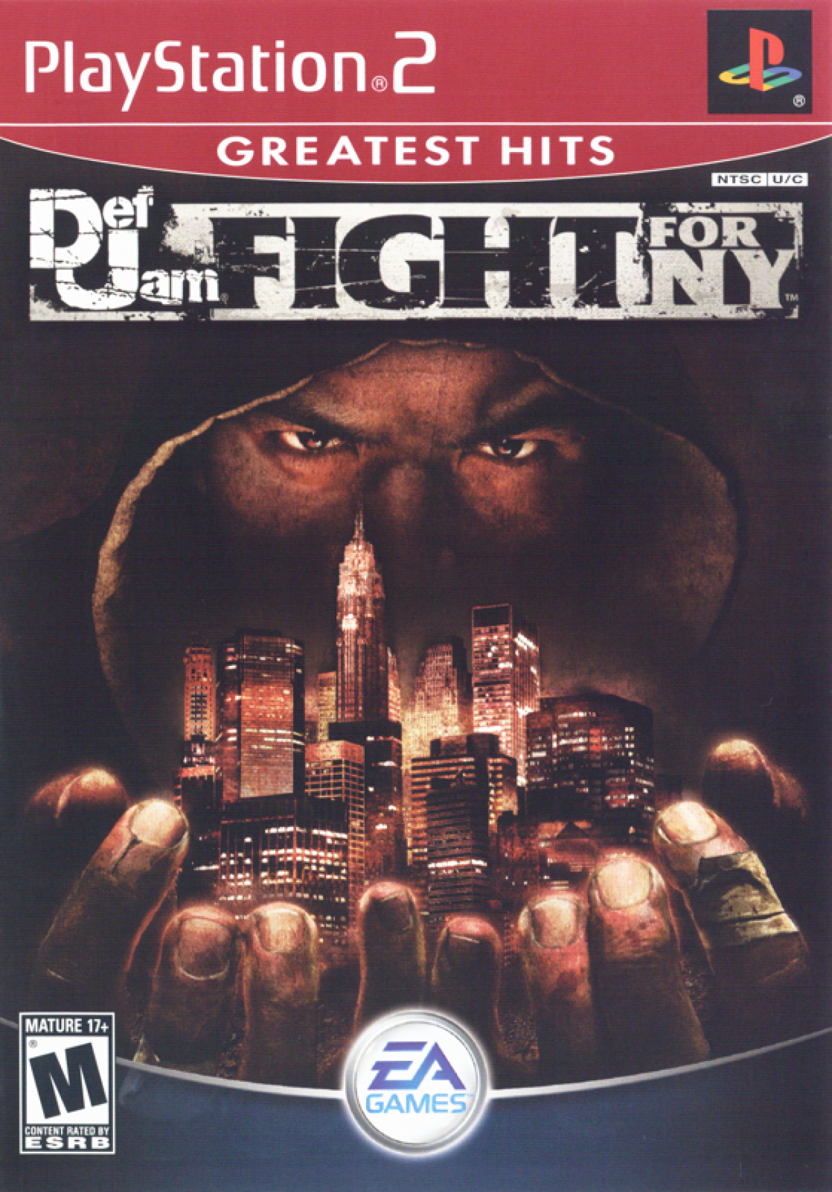 Def Jam: Fight for NY Greatest Hits edition for PlayStation 2 hip hop fighting game featuring rap artists street brawling wrestling martial arts moves story mode multiplayer battles cover