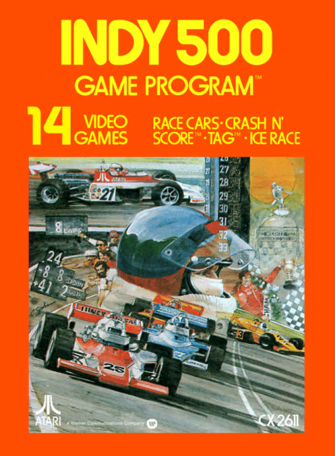 Indy 500 cover art for Atari 2600 video game
