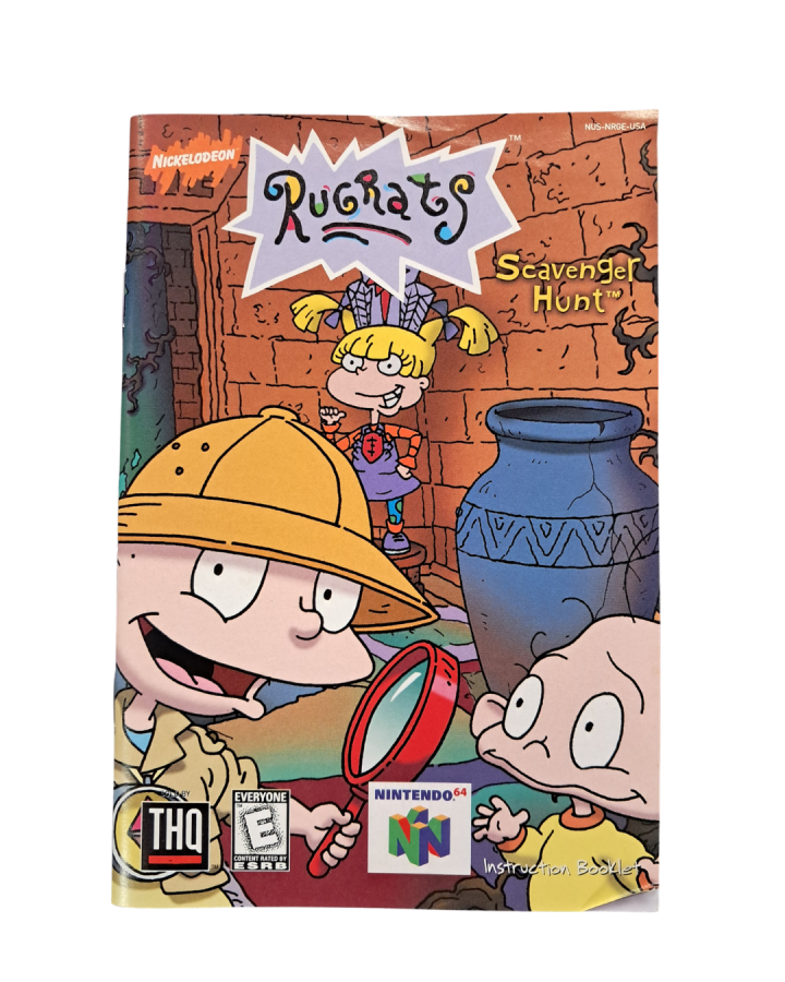 Rugrats Scavenger Hunt CIB complete in box party board style game featuring Rugrats characters mini games multiplayer challenges and Nickelodeon themed gameplay manual 