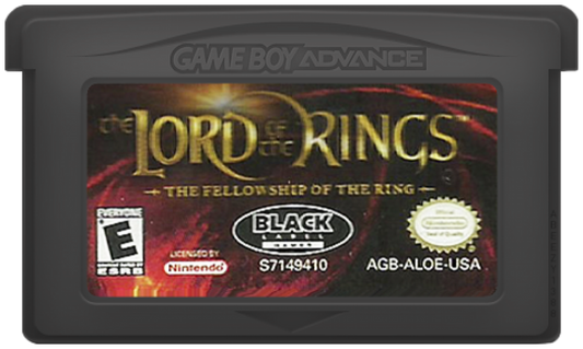 The Lord of the Rings: The Fellowship of the Ring Nintendo Game Boy Advance GBA for action role playing retro video game fans featuring Middle-earth exploration epic fantasy adventure sword combat iconic characters quest driven gameplay magical abilities classic handheld gaming collectible gaming appeal cartridge