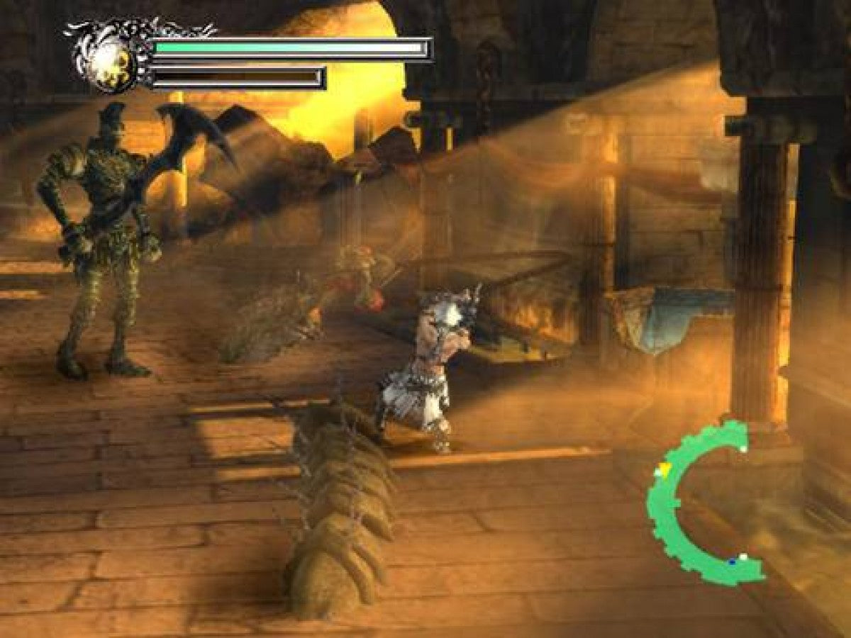 Rygar The Legendary Adventure PlayStation 2 PS2 for action adventure video game fans featuring hack and slash combat ancient mythology inspired world exploration platforming puzzle solving magical Diskarmor weapon epic boss battles fantasy gameplay collectible gaming appeal gameplay