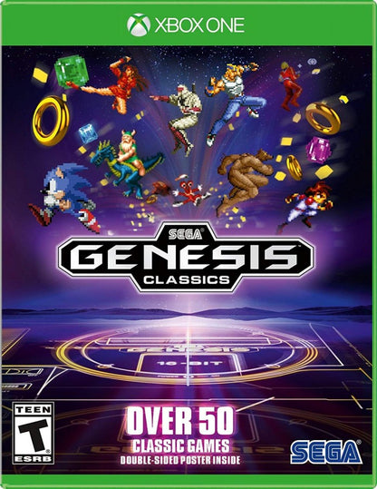 Sega Genesis Classics – Xbox One (XONE) cover art for compilation of retro action, platformer, and arcade video games