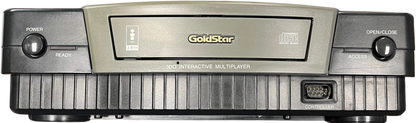 Goldstar 3DO console Panasonic 3DO compatible system CD based gaming console retro hardware multiplayer ports FMV games vintage gaming system home console 3DO Interactive Multiplayer Goldstar system console face