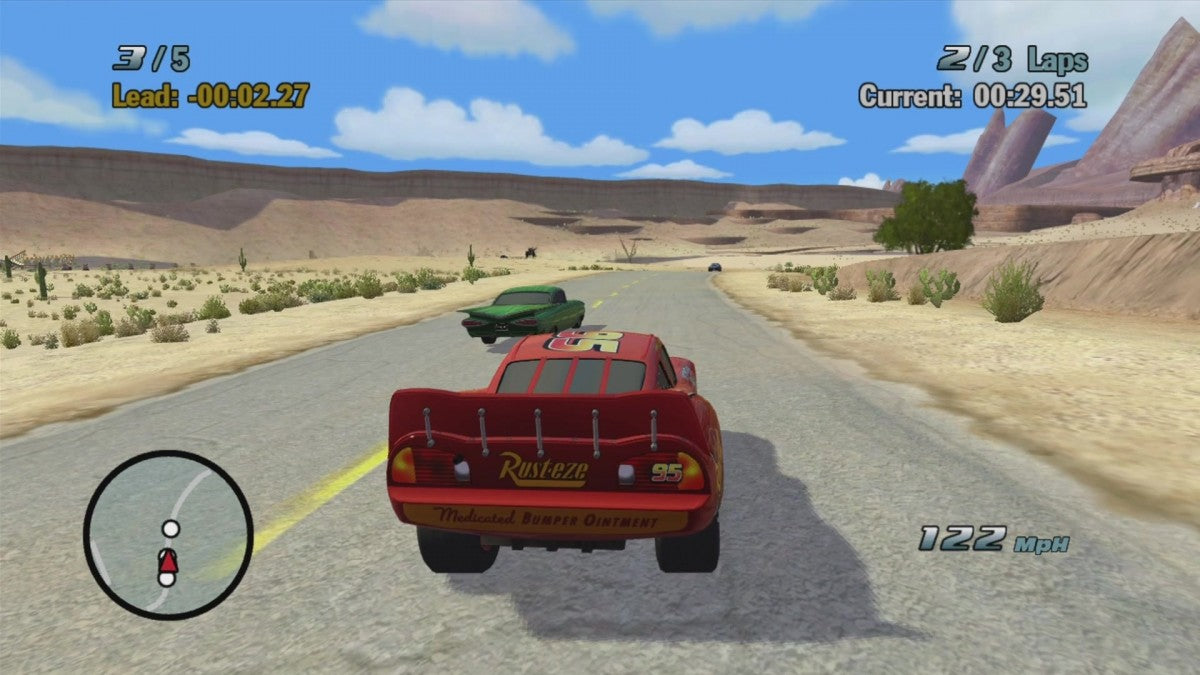 Disney Pixar Cars gameplay for Xbox 360 (X360) racing video game