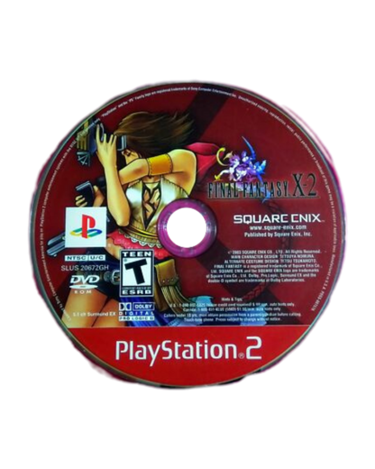 Final Fantasy X-2 Greatest Hits disc cover art for Playstation 2 Role Playing video game. 