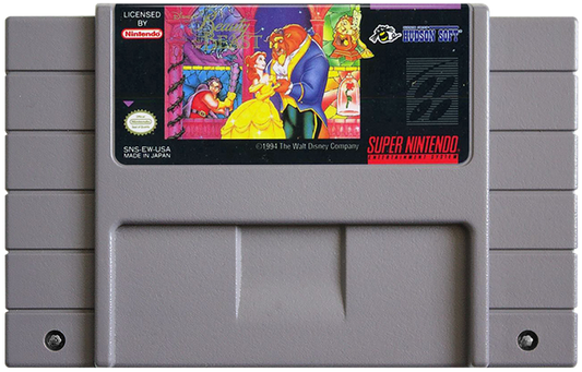 Beauty and the Beast cartridge for Super Nintendo Entertainment System (SNES) retro video game