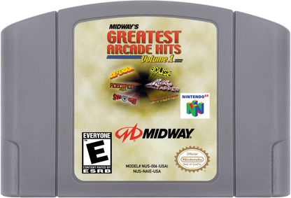Midway's Greatest Arcade Hits Volume 1 64 cartridge for Nintendo 64 N64 video game