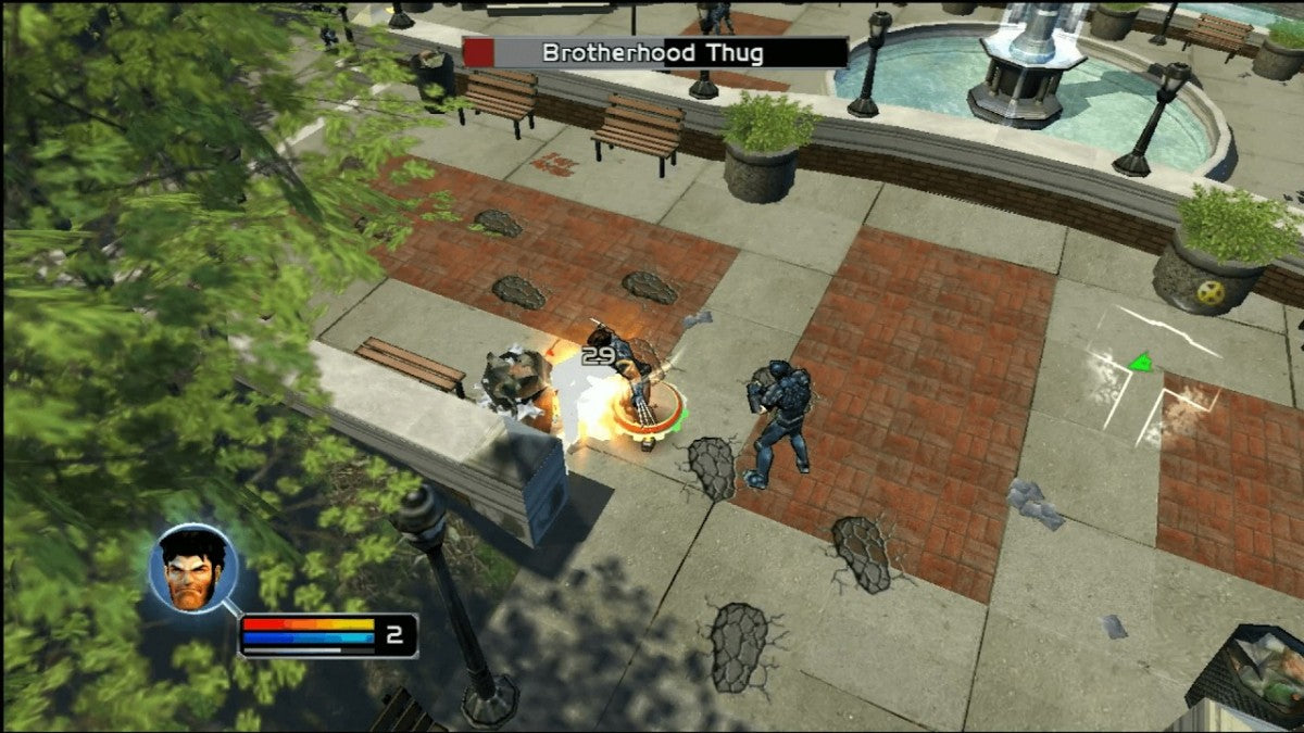 X-Men Legends game for the PlayStation 2 featuring action RPG gameplay with real time combat team based mechanics character progression and cooperative multiplayer as players control a squad of X-Men battling through story driven missions against iconic Marvel villains gameplay 