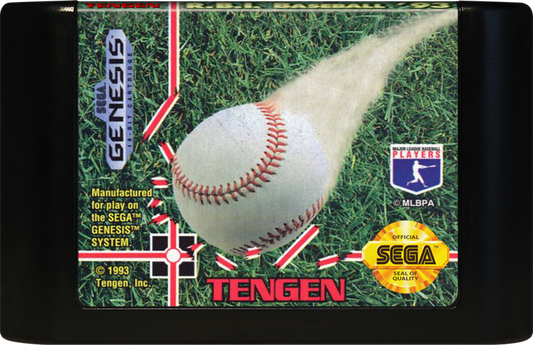 RBI Baseball 93 cartridge for Sega Genesis (GEN) video game