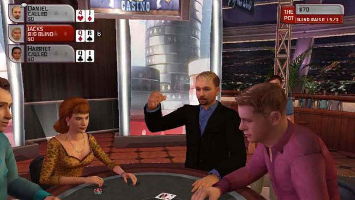 Stacked With Daniel Negreanu – PlayStation 2 (PS2) video game gameplay, poker simulation.