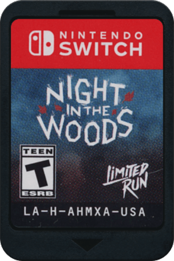 Night in the Woods cartridge for Nintendo Switch (NS) indie video game